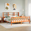 seng med reol uden madras 180x200cm massivt fyrretræ gyldenbrun