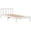 seng med reol uden madras 90x190 cm massivt fyrretræ hvid