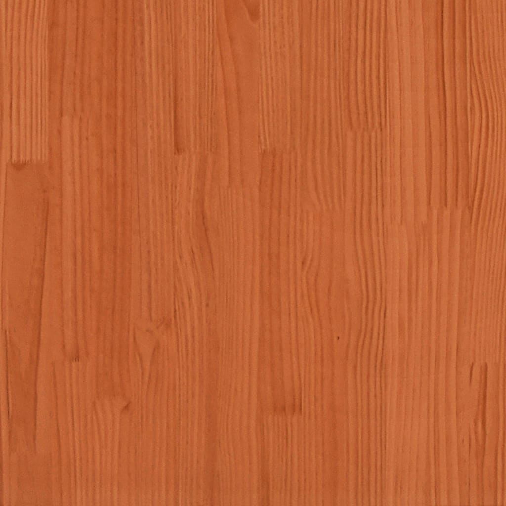 seng med reol uden madras 140x200 cm massivt træ gyldenbrun