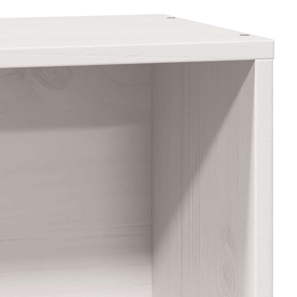 sengeramme uden madras 75x190 cm massivt fyrretræ hvid