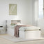 sengeramme uden madras 75x190 cm massivt fyrretræ hvid