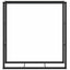 brændestativ 110x30x116 cm stål sort