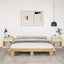 sengestel uden madras 135x190 cm massivt træ eg