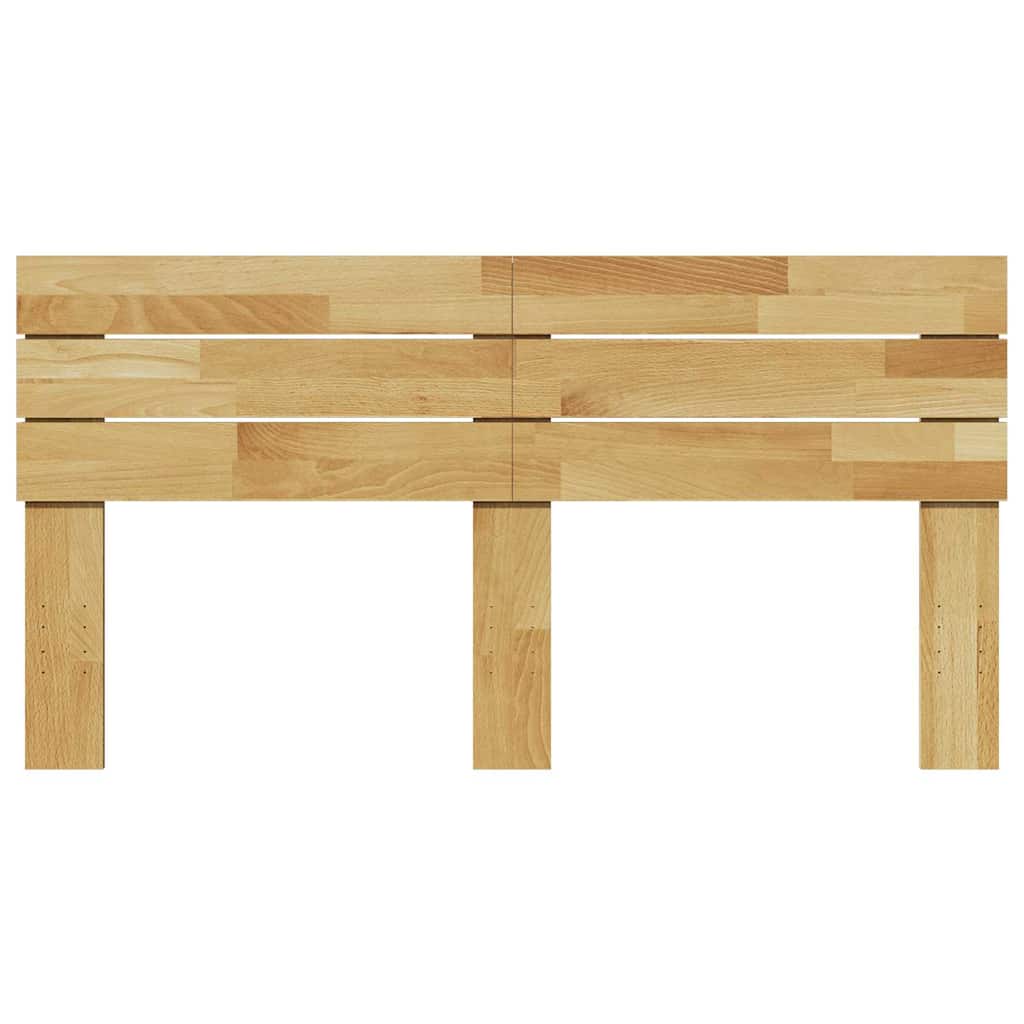 sengegavl 135 cm massivt træ egetræ