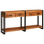 Konsolborde 2 pcs Brun 161 x 33 x 75 cm Massivt Akacietræ