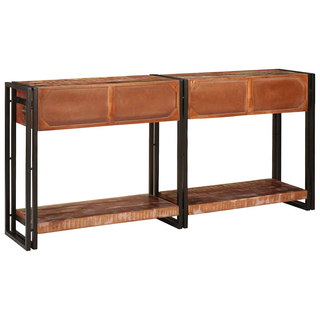 Konsolborde med skuffe 2 pcs Flerfarvet 161 x 33 x 75 cm