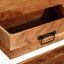 Konsolborde 2 pcs Brun 200 x 33 x 75 cm Massivt Akacietræ