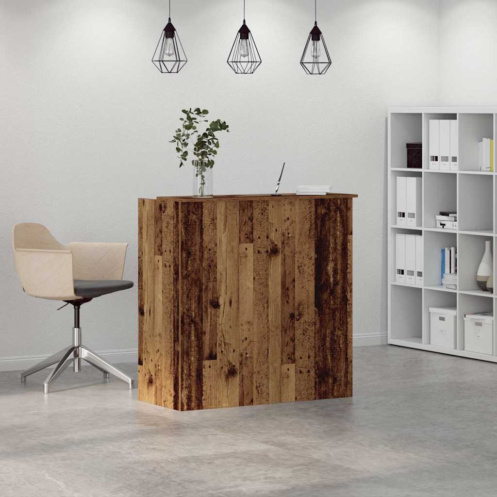 receptionsskranke antikt træ 100x50x103,5 cm konstrueret træ