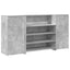 receptionsskranke 200x50x103,5 cm konstrueret træ beton grå