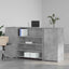 receptionsskranke 200x50x103,5 cm konstrueret træ beton grå