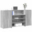 receptionsskranke 200x50x103,5 cm konstrueret træ grå sonoma
