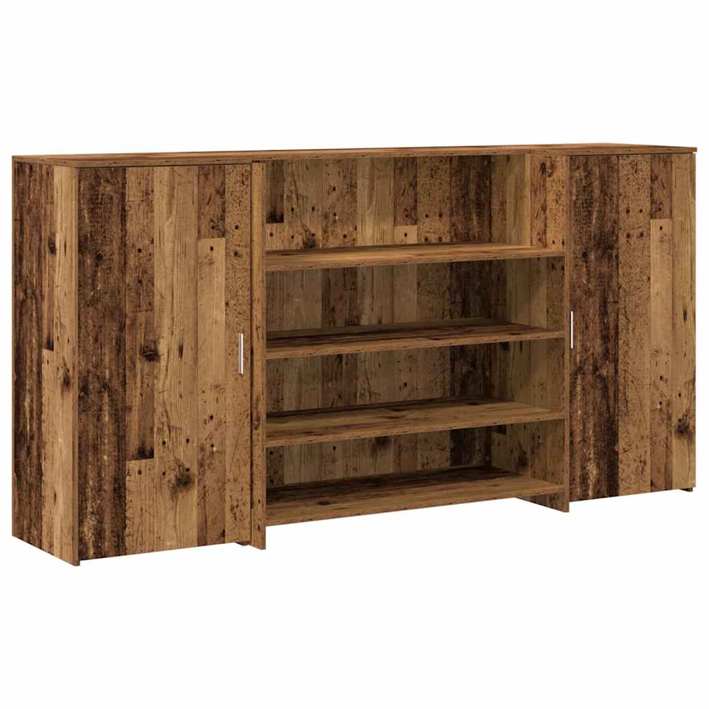 receptionsskranke 200x50x103,5 cm konstrueret træ antikt træ