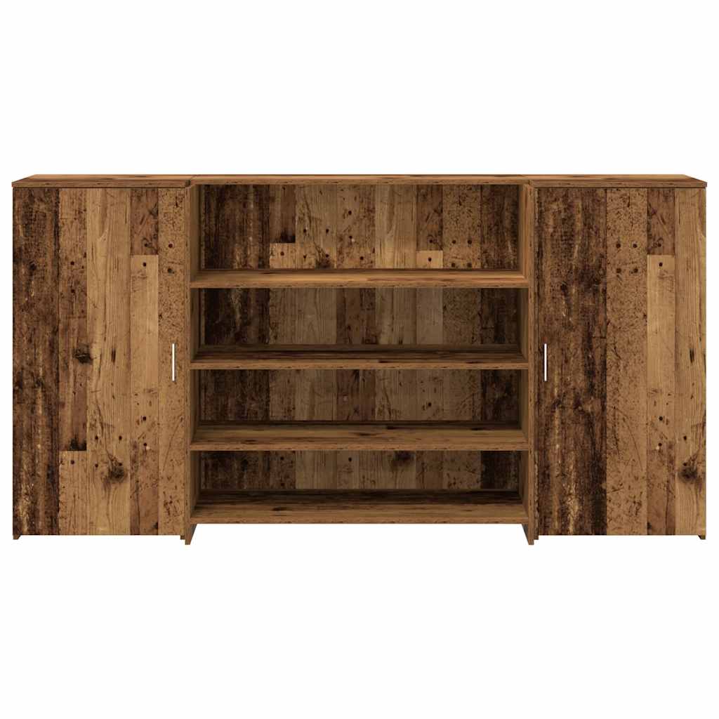 receptionsskranke 200x50x103,5 cm konstrueret træ antikt træ