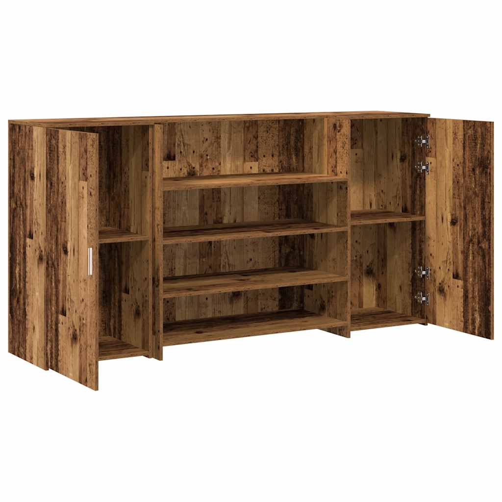 receptionsskranke 200x50x103,5 cm konstrueret træ antikt træ