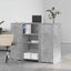receptionsskranke 135x50x103,5 cm konstrueret træ beton grå