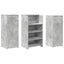 receptionsskranke 135x50x103,5 cm konstrueret træ beton grå