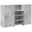 receptionsskranke 155x50x103,5 cm konstrueret træ beton grå
