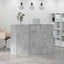 receptionsskranke 155x50x103,5 cm konstrueret træ beton grå