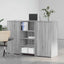receptionsskranke 155x50x103,5 cm konstrueret træ grå sonoma