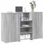receptionsskranke 155x50x103,5 cm konstrueret træ grå sonoma