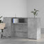receptionsskranke 200x50x103,5 cm konstrueret træ beton grå