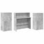 receptionsskranke 200x50x103,5 cm konstrueret træ beton grå