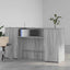 receptionsskranke 200x50x103,5 cm konstrueret træ grå sonoma