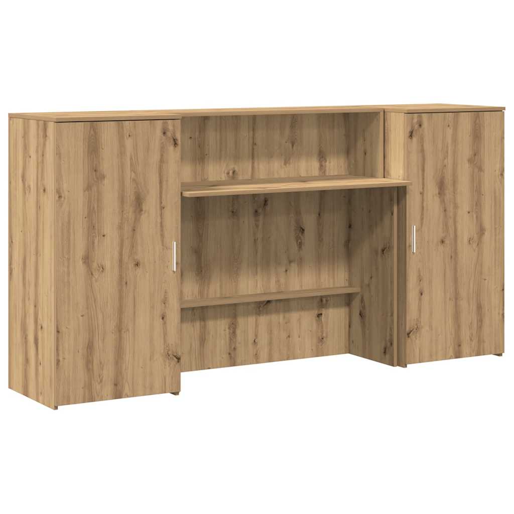 receptionsskranke 200x50x103,5 cm konstrueret træ kunsteg