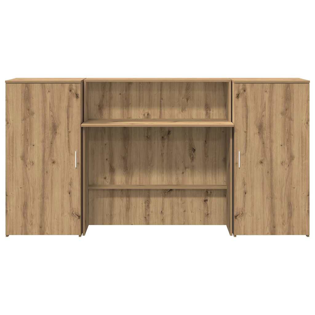 receptionsskranke 200x50x103,5 cm konstrueret træ kunsteg