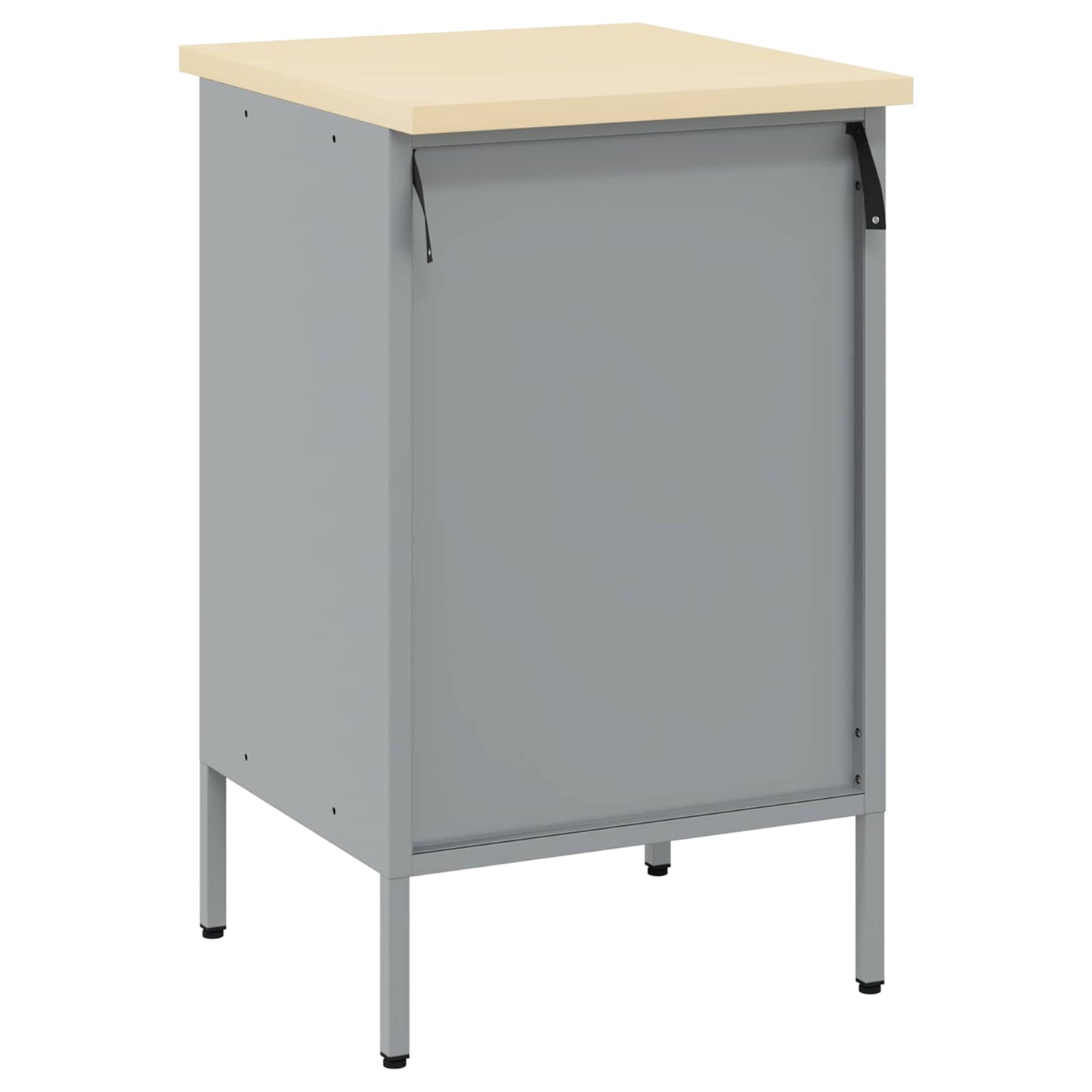Arbejdsbænk Sort og grå 50 x 55 x 85 cm Ingeniørtræ og stål