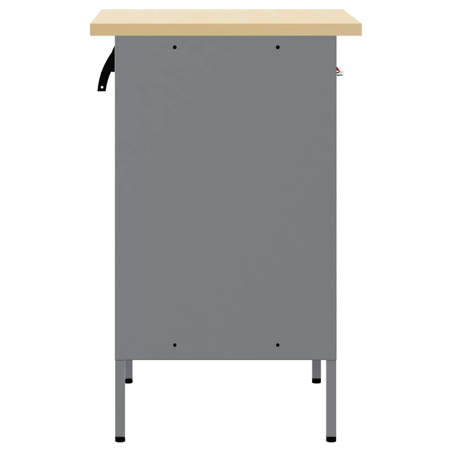 Arbejdsbænk Rød og Grå 50 x 55 x 85 cm Ingeniørtræ og stål