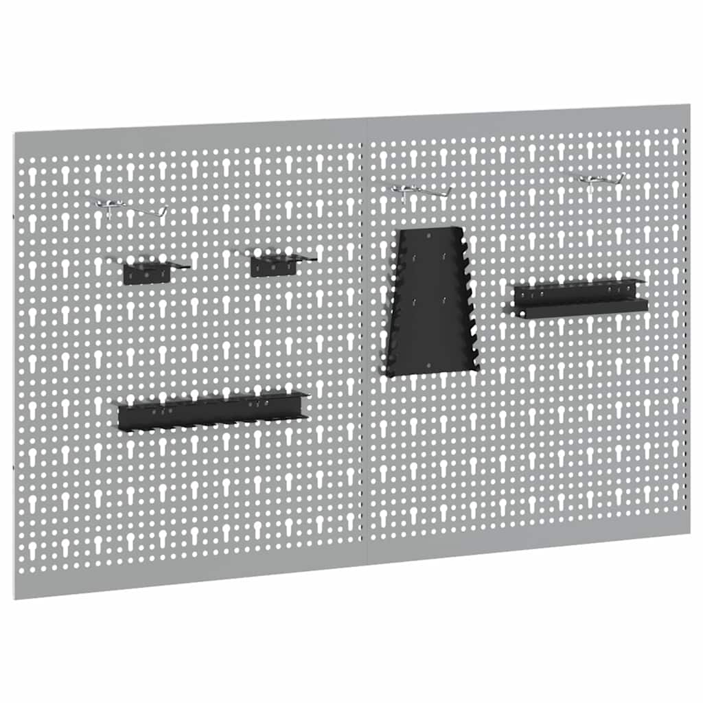 Værktøjs Vægpanel 2 stk. Grå 100 x 1 x 60 cm