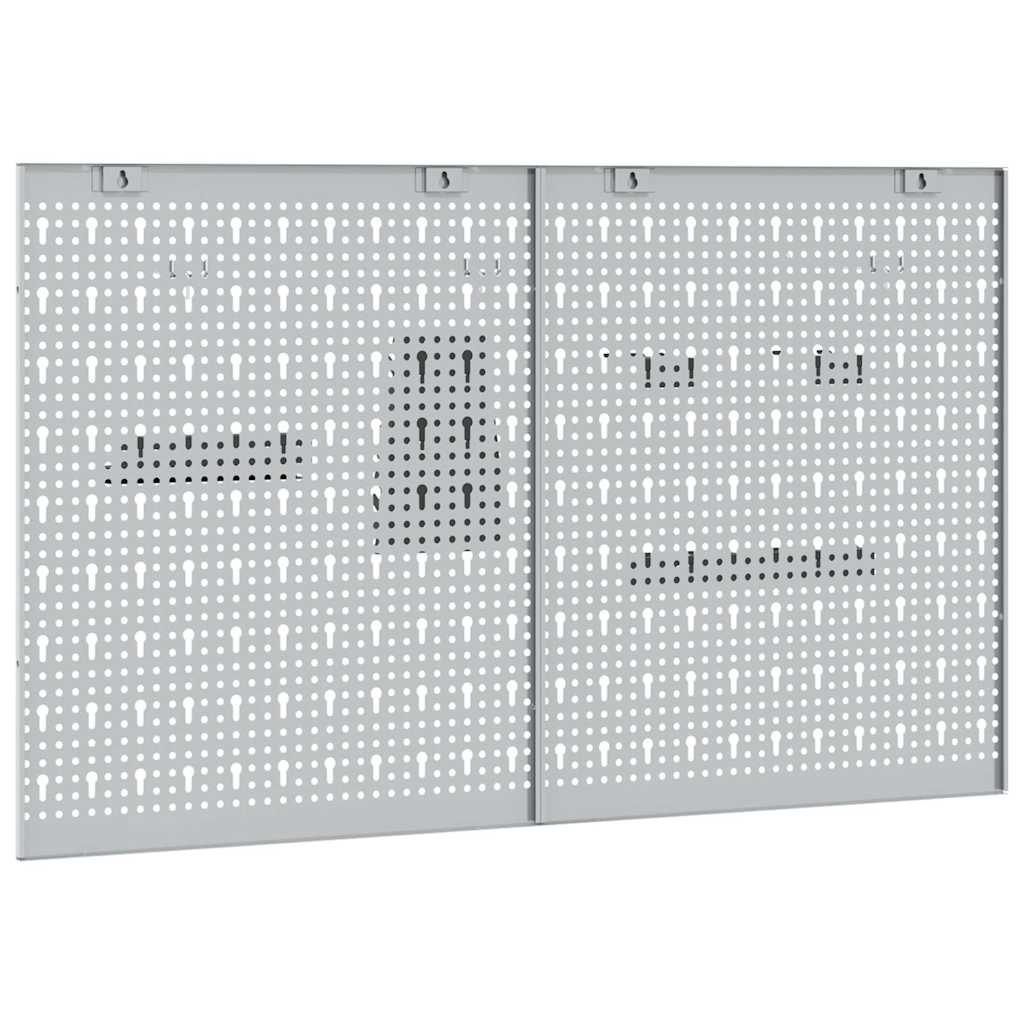 Værktøjs Vægpanel 2 stk. Grå 100 x 1 x 60 cm