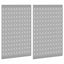 Værktøjs Vægpanel 2 pcs Grå 100 x 1 x 80 cm Ingeniørtræ og stål