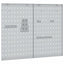 Værktøjs Vægpanel 2 pcs Grå 100 x 1 x 80 cm Ingeniørtræ og stål
