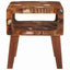 Endebord med hylde Brun 40 x 32 x 46 cm Solid genbrugs træ