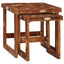 Indskudsborde 2 pcs Brun 46 x 46 x 45 cm Solid genbrugs træ