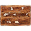 Vinfad med opbevaring Brun 44 x 30 x 35 cm Solid genbrugs træ