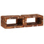 Sengebord 2 pcs Brun 45 x 30 x 24 cm Solid genbrugs træ