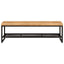 Sofabord Brun og sort 110 x 55 x 35 cm Massivt mangotræ