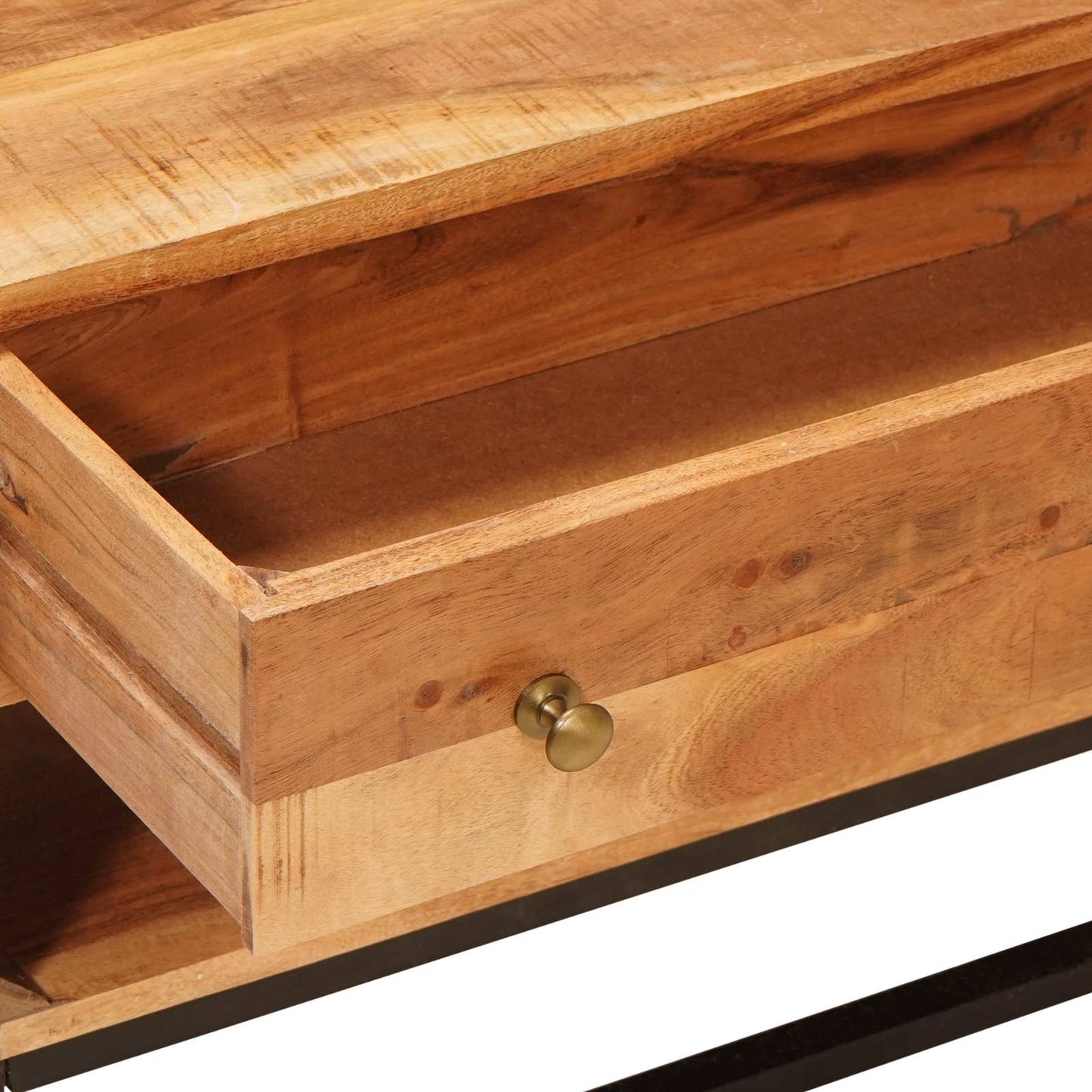 TV-skab Naturfarvet 110 x 30 x 44 cm Massivt Akacietræ