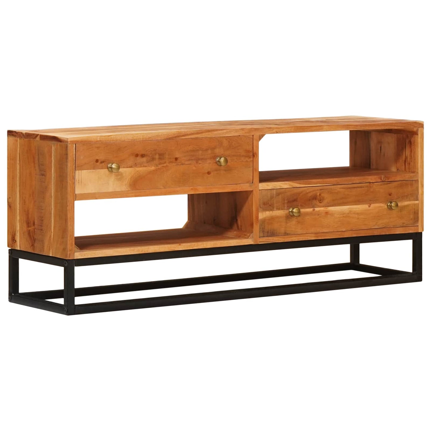 TV-skab Naturfarvet 110 x 30 x 44 cm Massivt Akacietræ