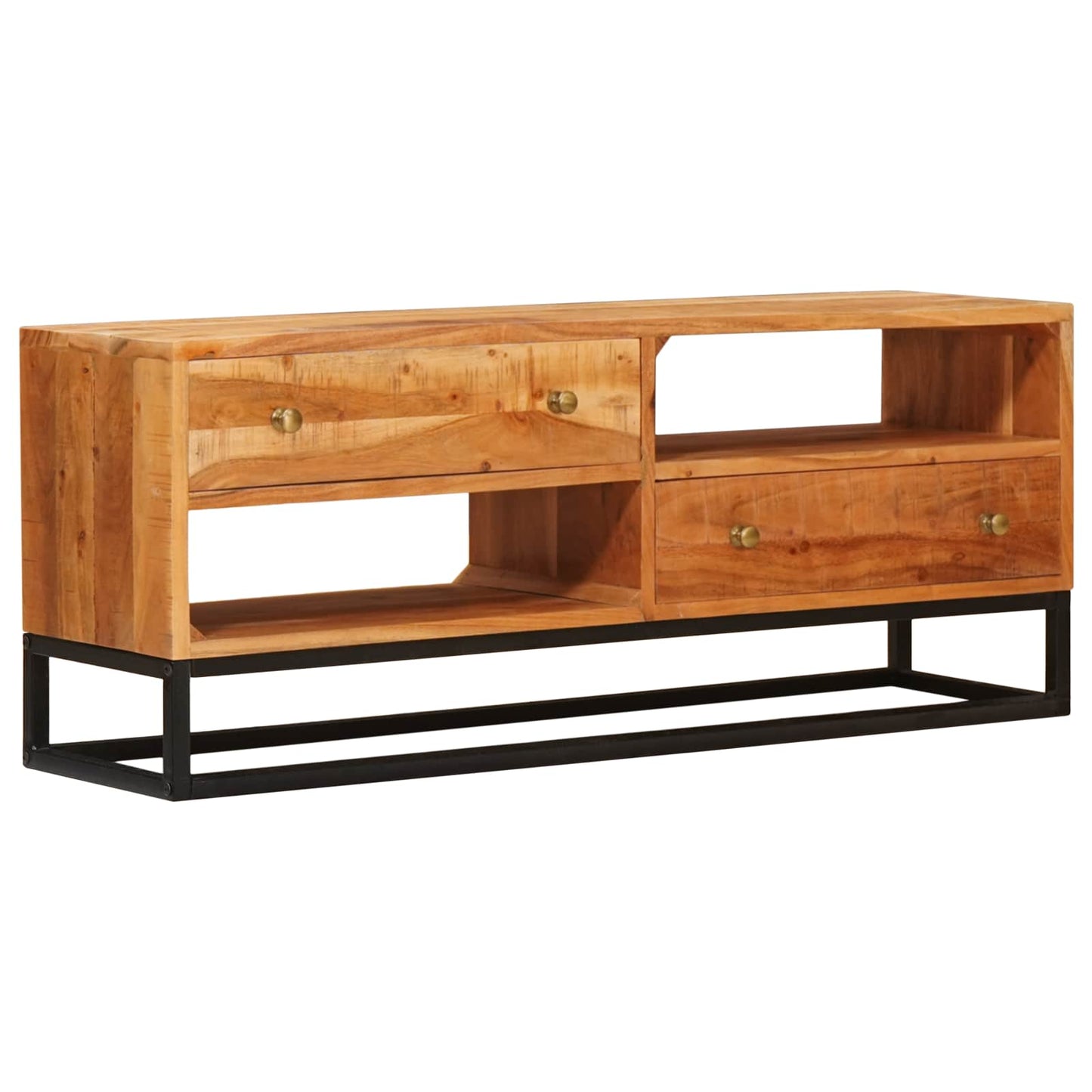 TV-skab Naturfarvet 110 x 30 x 44 cm Massivt Akacietræ