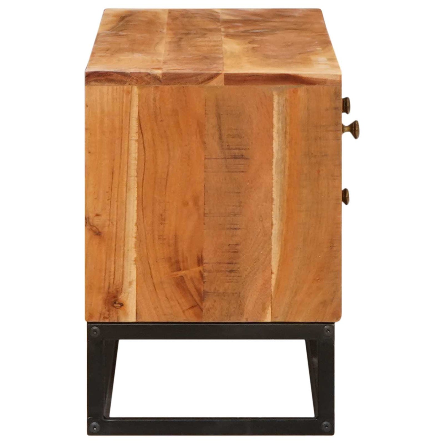 TV-skab Naturfarvet 110 x 30 x 44 cm Massivt Akacietræ