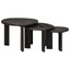 Nesting Kaffeborde 3 pcs Hvid Massivt mangotræ