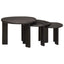 Nesting Kaffeborde 3 pcs Hvid Massivt mangotræ