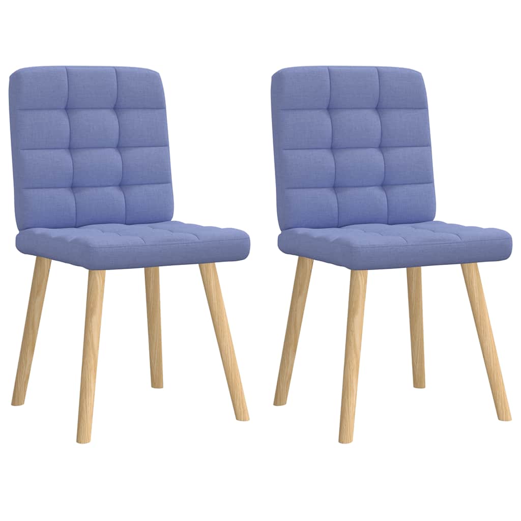spisebordsstole 2 stk. Jeans blåt stof