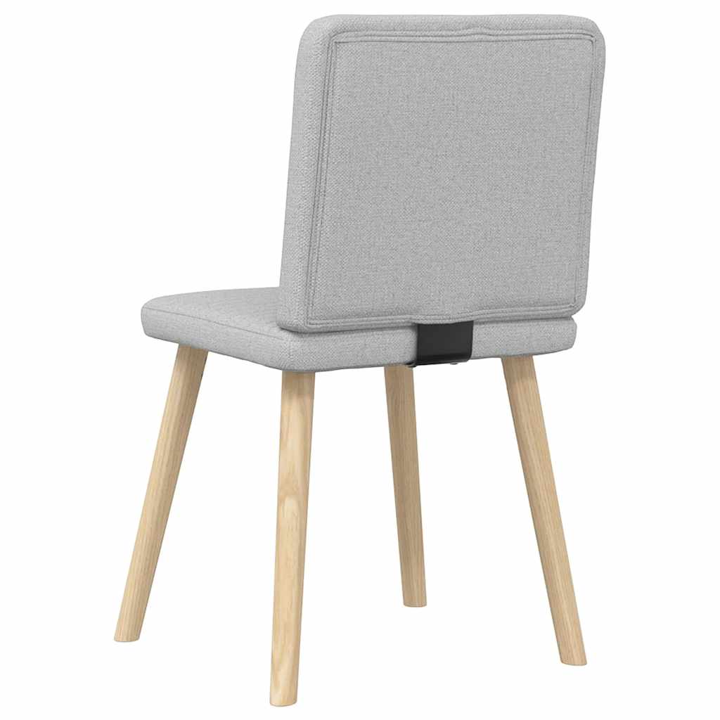 spisebordsstole 2 stk. stof sky grå