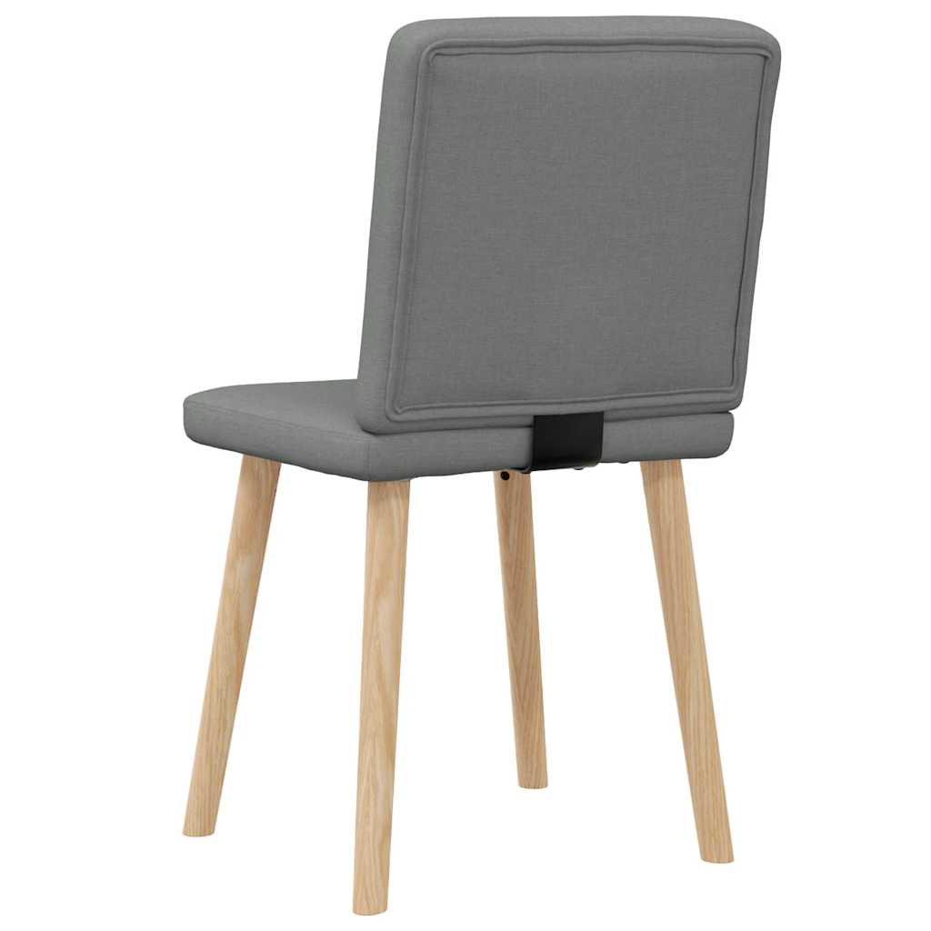 spisebordsstole 2 stk. stof mørkegrå