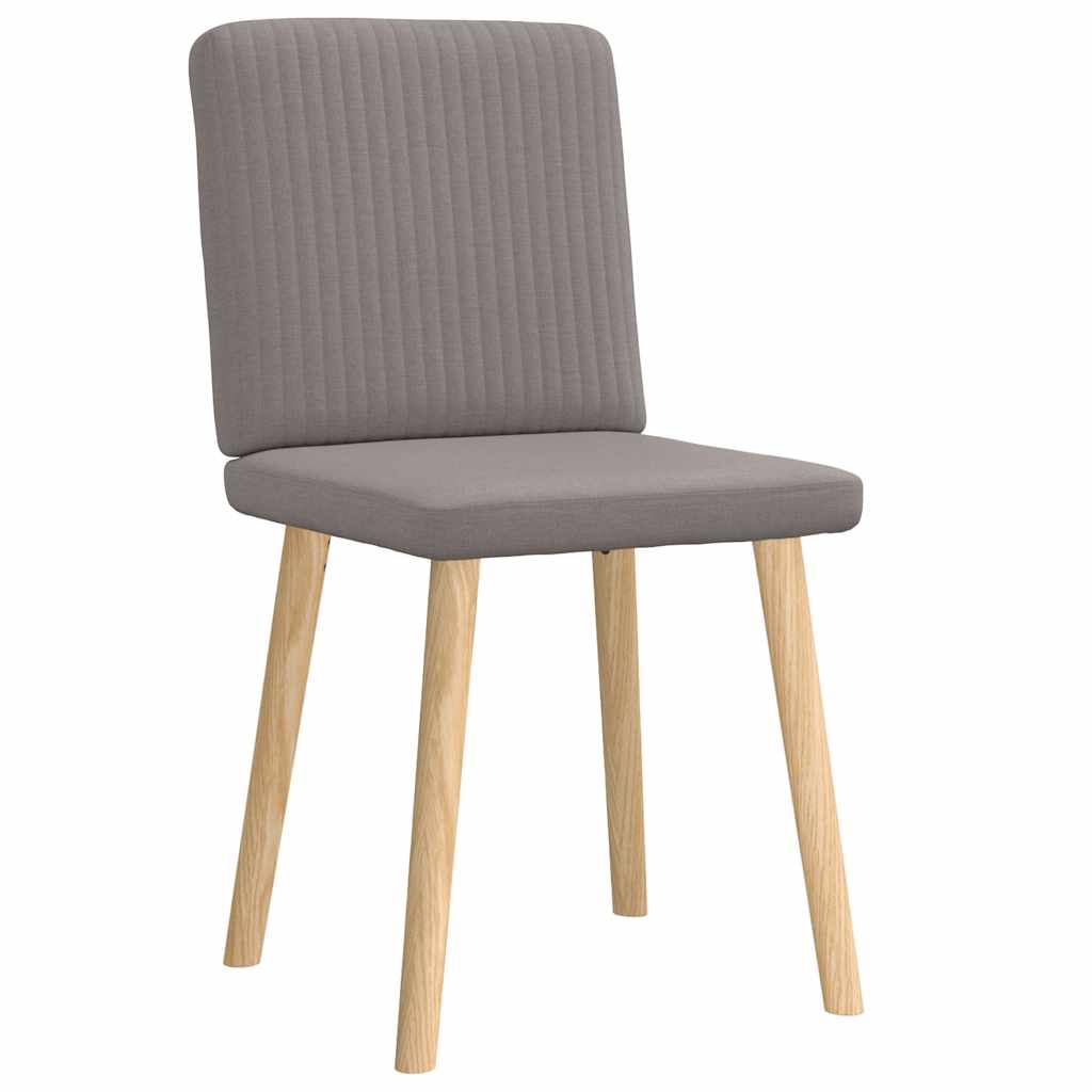 spisebordsstole 2 stk. stof gråbrun
